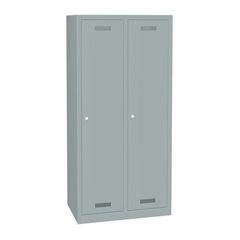 MonoBloc™ Garderobenschrank, Abteilbreite 348 mm, einstöckig, 2 Abteile, Gesamtb