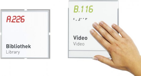 FORMO.einschub Wandschild 109,5/153 DIN A6 hoch, Ausführung silber eloxiert