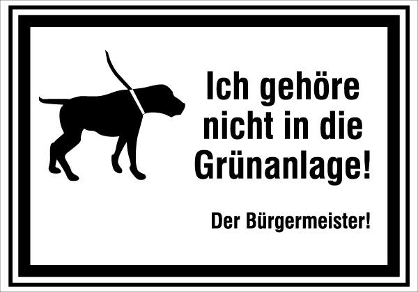 Ich gehöre nicht in die Grünanlage | Alform