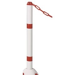 Sperrpfosten, aus Kunststoff, incl. Kettenkopf, Höhe 900 mm.