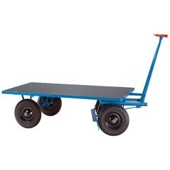 Handpritschenwagen, Tragfähigkeit 1000 kg, Ladefläche 2000 x 1000 mm, Luftreifen.