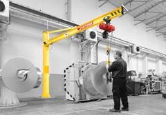 Säulenschwenkkran PRAKTIKUS PS, mit Elektrokettenzug HF, Tragfähigkeit 250 kg, A