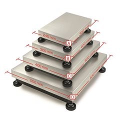 Industriewaage, Zweibereichswaage, eichfähig, Wägebereich bis 300 kg, Ablesbarke