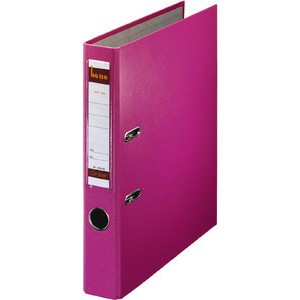 Ordner No.1, PP-kaschiert, Einsteckrückenschild, A4, 52 mm, rosa