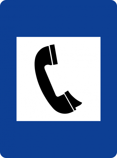 §53/5 Telefon (Ausführung angeben) flach Scotchlite Typ1 | Flach