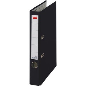 Ordner Color, PP, Einsteckrückenschild, A4, 50 mm, schwarz