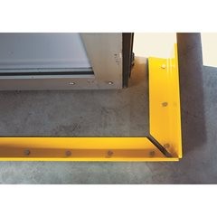 Anfahrschutz Leitbord, gelb, Länge 800 mm, Wandstärke 6 mm.