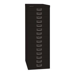 MultiDrawer™ 39er Serie, DIN A4, 15 Schubladen, schwarz.