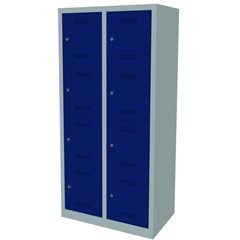 MonoBloc™ Schließfachschrank, 4 Fächer je Abteil, Breite 810 mm, 2 Abteile, 8 Fä