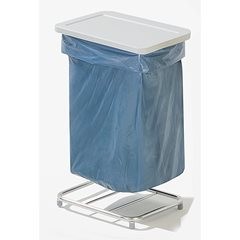Wertstoff-Müllsackständer ohne Deckel, für Volumen 1 x 120 l, Standgestell, Edelstahl.