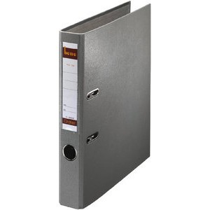 Ordner No.1, PP-kaschiert, Einsteckrückenschild, A4, 52 mm, grau