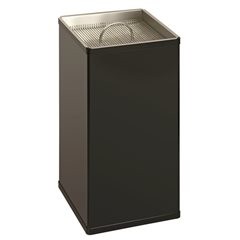 Sandascher, quadratisch, Aluminium, schwarz.