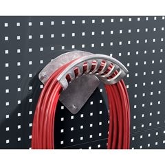 Schlauch- und Kabelhalter, Aluminium-Druckguss, BxH 350 x 100 mm.
