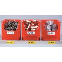 Magnet-Lagerschilder, weiß, HxB 30 x 80 mm, VE 100 Stk.