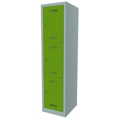 MonoBloc™ Schließfachschrank, 3 Fächer je Abteil, Breite 422 mm, 1 Abteil, 3 Fäc