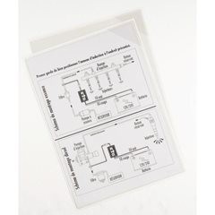 Sichthülle, selbstklebend, Format DIN A5, mit Eckverschluss, VE 5 Stk.