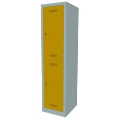 MonoBloc™ Garderobenschrank, doppelstöckig, Breite 422 mm, 1 Abteil, 2 Fächer, K