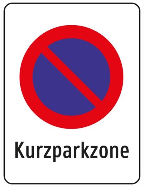 §52/13d Kurzparkzone Text variabel | flaches Verkehrszeichen