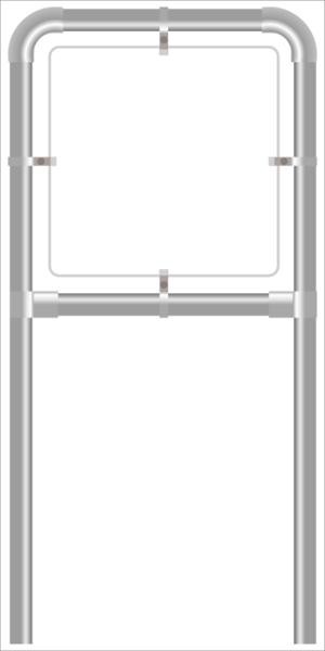 Rohrrahmen C3. 1500x1500 mm