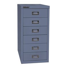 MultiDrawer™ 29er Serie, DIN A4, 6 Schubladen, blau.