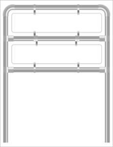Rohrrahmen H10. 1460x500 x2.