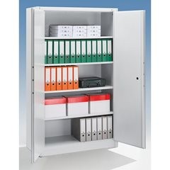 Feuerschutzschrank Certos, Höhe 1950 mm, gemäß DIN 4102, B 1200 mm, lichtgrau.