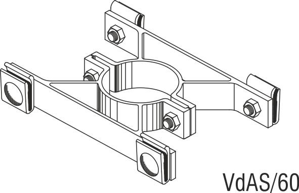 Lasche für doppelseitige Befestigung Type VdAS76