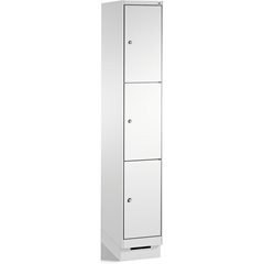 EVOLO Fächerschrank, mit Sockel, 1 Abteil, 3 Fächer, Abteilbreite 300 mm, lichtg
