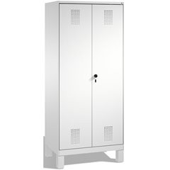 EVOLO Garderobenschrank, zueinander schlagende Türen, 2 Abteile, Abteilbreite 40