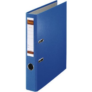 Ordner No.1, PP-kaschiert, Einsteckrückenschild, A4, 52 mm, blau
