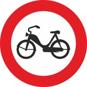 §52/8b Fahrverbot für Motorfahrräder | Alform Verkehrszeichen