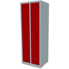 MonoBloc™ Garderobenschrank, Abteilbreite 248 mm, einstöckig, 2 Abteile, Breite