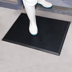 Desinfektionsmatte Sani-Trax®, LxB 810 x 610 mm, schwarz.
