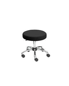 Hocker LARS, Sitz-Ø 460 mm, Bezug schwarz.