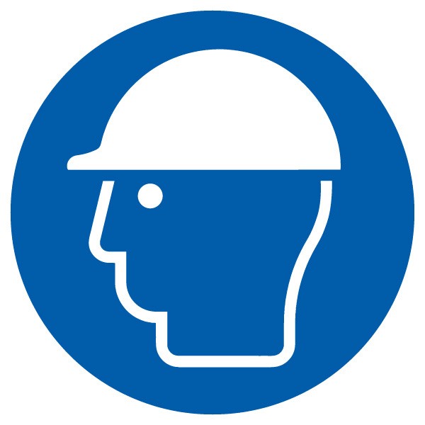 Gebotsschild Schutzhelm dm. 400/1.5mm