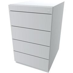 Standcontainer Note™, mit 4 Universalschubladen, Tiefe 565 mm, verkehrsweiß.
