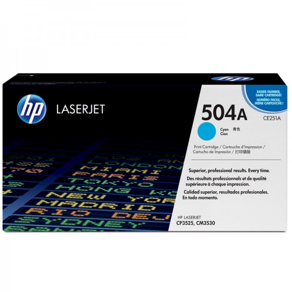 HP Toner CE251A 504A Cyan 7.000 Seiten