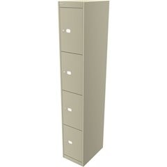OFFICE Schließfachsystem, Tiefe 457 mm, 4 Fächer, hellelfenbein.