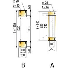 Wandschwenkkran ASSISTENT AW, ohne Elektrokettenzug, Tragfähigkeit 250 kg, Ausladung 3 m.
