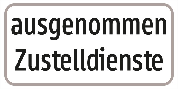 §54/5 Z.T. Text: ausgenommen Zustelldienste