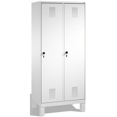 EVOLO Aufbewahrungsschrank, mit Füßen, 2 Abteile, Abteilbreite 400 mm, mit 8 Fac