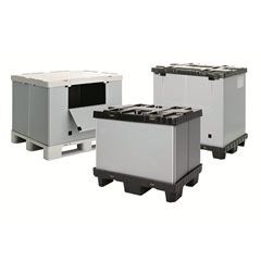 Palettenbox, faltbar, aus PP, Inhalt 215 l, ab 1 Stk.