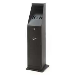 Standascher mit Inneneimer, Volumen 4,4 l, schwarz.