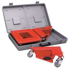 Transportrolly im handlichen Kunststoffkoffer, aus Aluminium, für Lasten ohne Beine, Tragfähigkeit 1