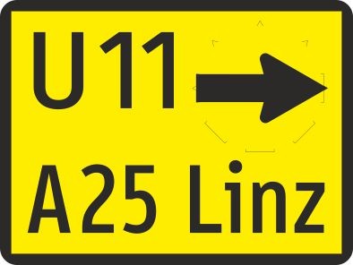 Umleitungsbeschilderung mit Pfeil | Alform Verkehrszeichen