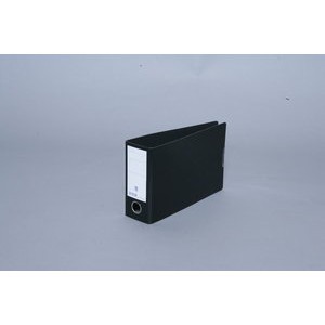 Ordner, Hartpappe (RC), SK-Rückenschild, A5 quer, 80 mm, schwarz