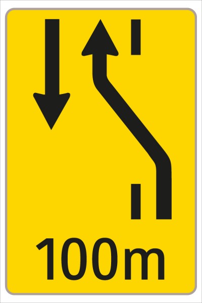 §53/16c Fahrstreifenanzeiger gelb schwarz W1