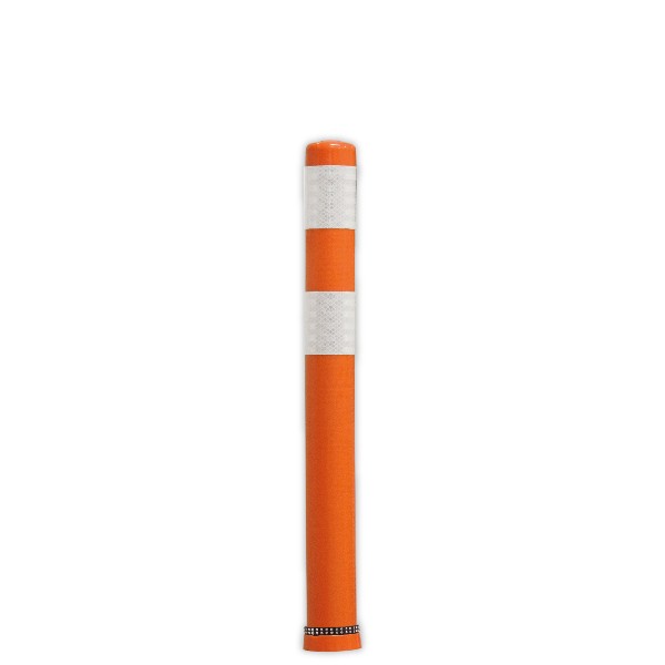 Poller 80 cm orange mit 2 weißen Reflex-Streifen