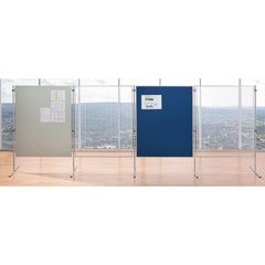 Funktions-Trennwand, Textilbezug, HxB 1500 x 1200 mm, königsblau, VE 2 Stk.