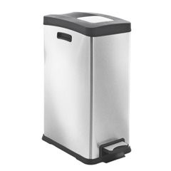 Tretabfallsammler aus Edelstahl, Volumen 30 l, Edelstahl.